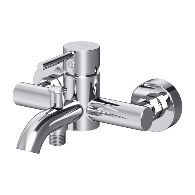 AM.PM Einhebel-Wannenarmatur / Brausearmatur, Wasserhahn Bad, Wannenbatterie FPA10000 Spike Aufputz Chrom