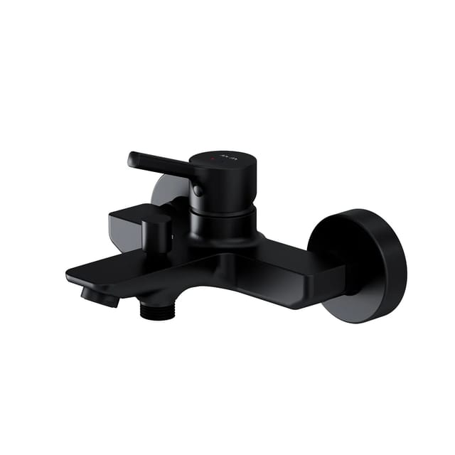 AM.PM Einhebel-Wannenarmatur / Brausearmatur, Wasserhahn Bad, Wannenbatterie FXB10022 X-Joy S Aufputz Schwarz