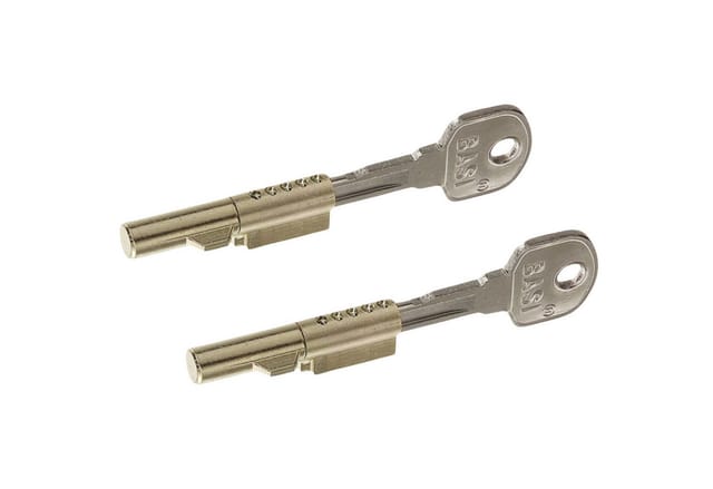 Basi - Schlüssellochsperrer - SS 12 - SET - Gleichschließend - je 2 Schlüssel - 2X9000-1201