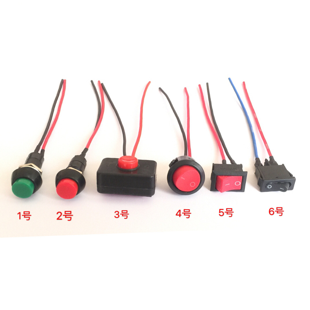 Modification Pour Voiture, Camion, Moto, Véhicule Électrique : Interrupteur À Bouton-poussoir, Interrupteur À Bascule, Klaxon, Interrupteur Audio 12 V/24 V