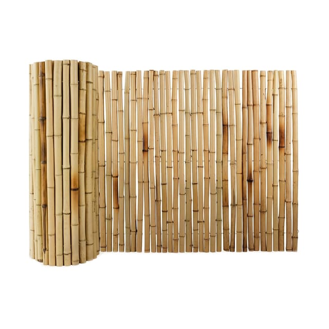 Karat Bambus Sichtschutzzaun Vollrohr - Sichtschutz für Balkon und Garten - Natur 100 x 250 cm