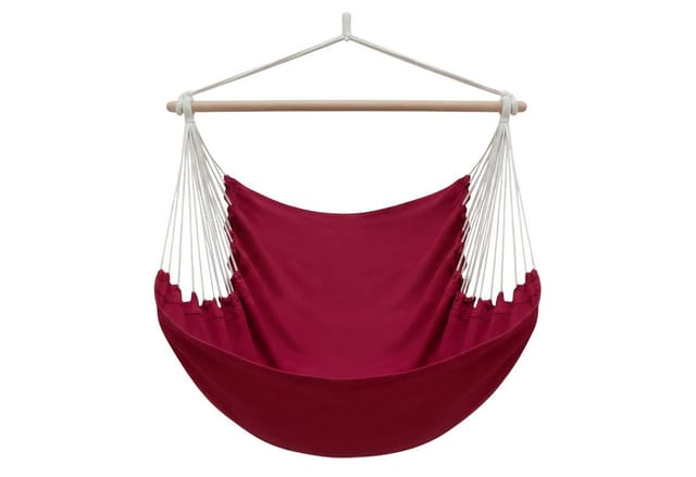 AMANKA XXL-Hängesessel bis 150 kg Belastbar 185 x 130 cm Rot