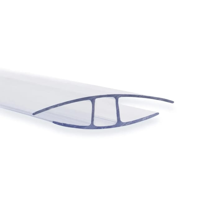 KARAT Verbinder für Doppelstegplatten Hohlkammerplatten - H-Profil 121 cm Länge 4 mm Stärke