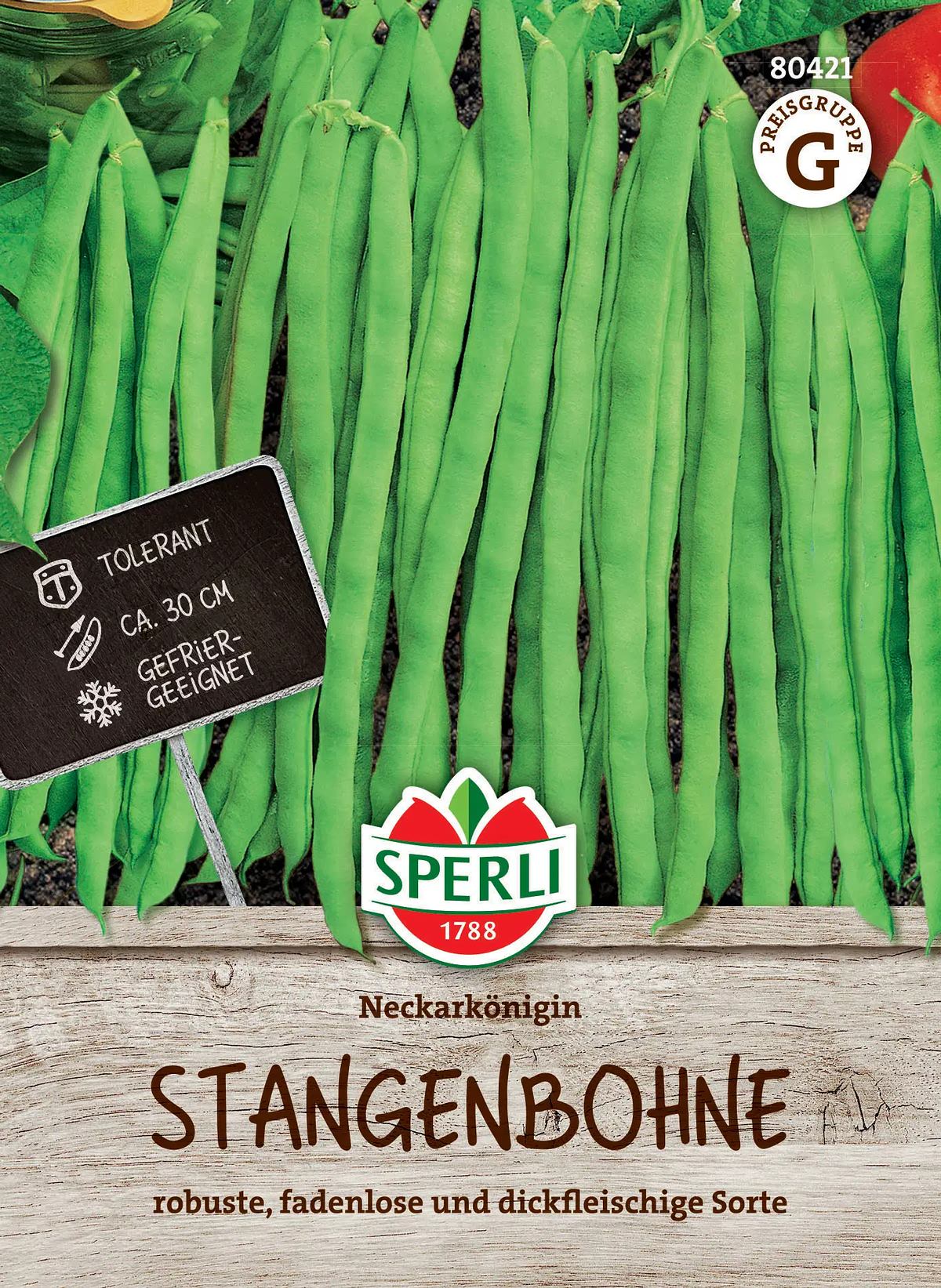 Sperli Stangenbohnen Neckarkönigin - Gemüsesamen