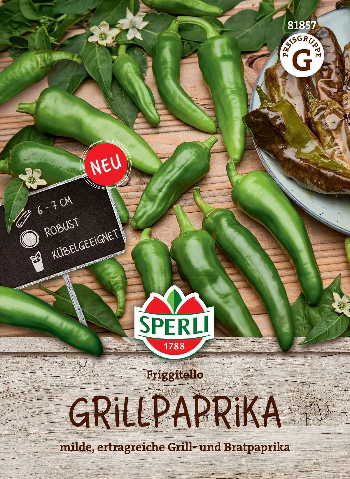 Sperli Grillpaprika Friggitello - Gemüsesamen