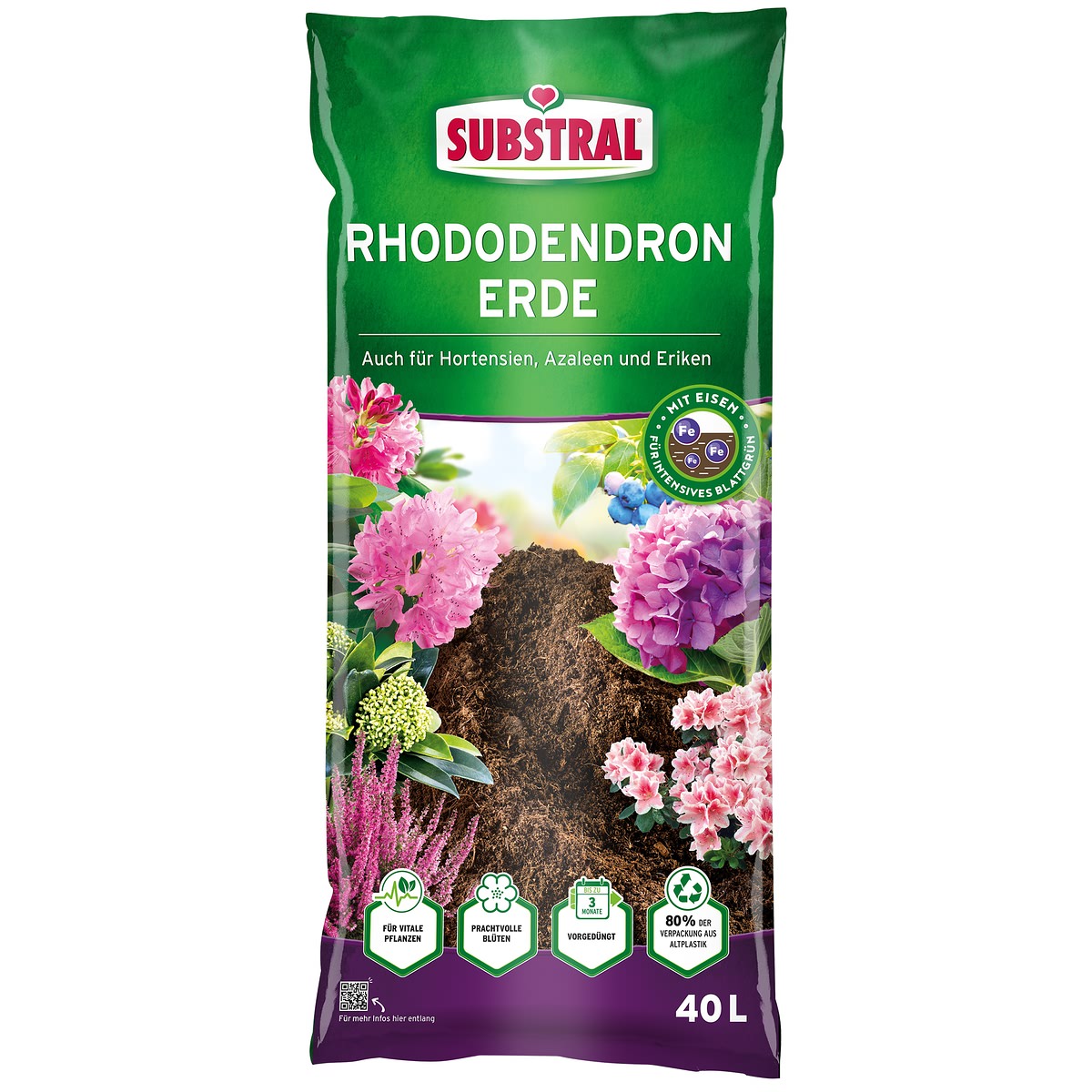 Substral® Rhododendronerde Auch Für Hortensien Azaleen & Eriken - 40 Liter