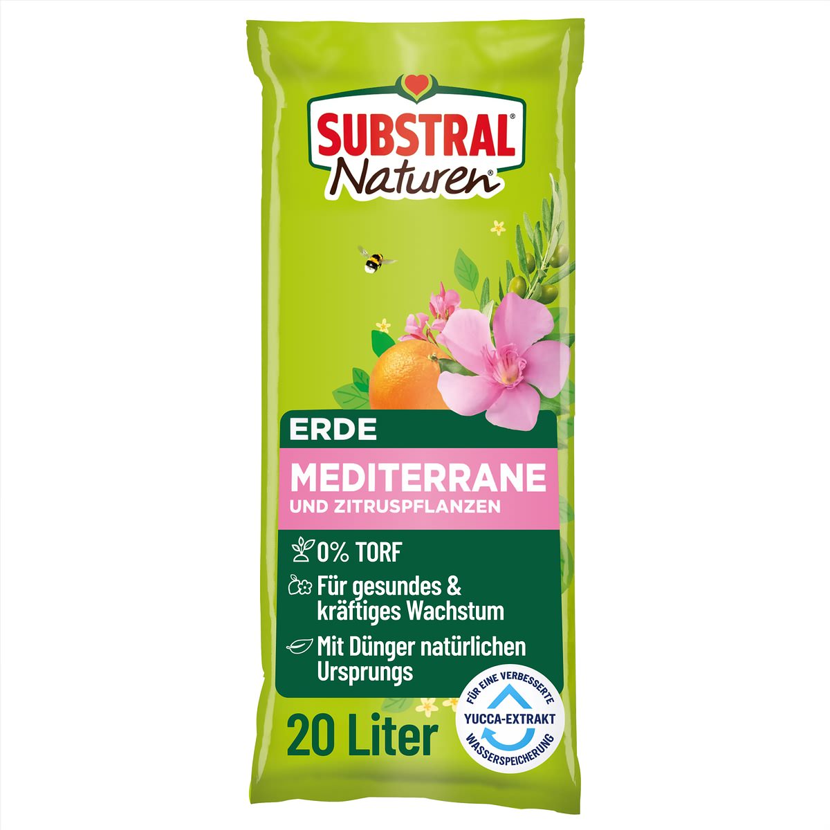 Substral® Naturen® Mediterrane Und Zitruspflanzenerde Torffrei - 20 Liter