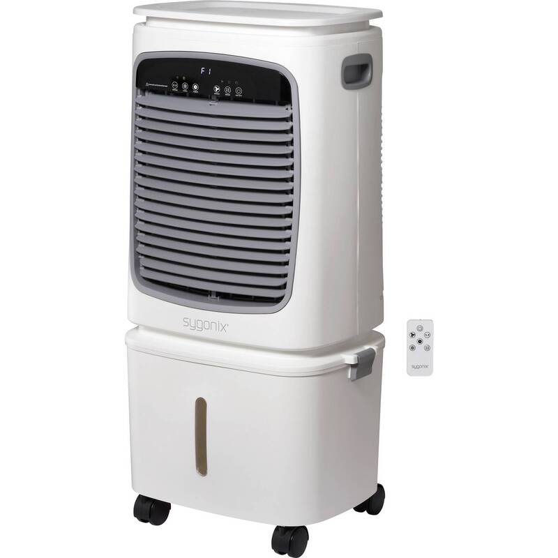 [neuwertig] B-ware Sygonix Luftkühler 80w Klimagerät Ventilator Mit Fernbedienung Timer Weiß Kühler