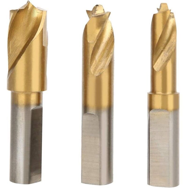 Hss-co-punktschweißentfernungsbohrer 6,5 Mm/8 Mm/10 Mm – 3er-set Zum Entfernen Von Schweißnähten – Saubere, Gratfreie Oberfläche