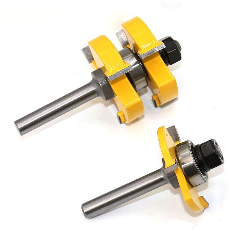 Set Mit 2 T-nutfräsern, 8 Mm – Hartmetallfräser Für Hartholz – Sauberer, Splitterfreier Schnitt – Holzbearbeitungswerkzeug – 8-schaft