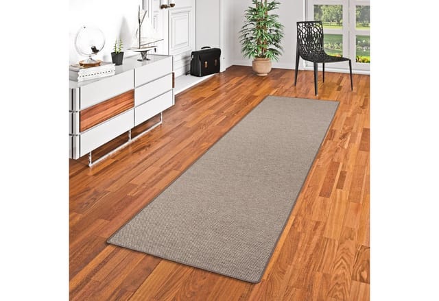 Snapstyle Läufer Teppich Bentzon Flachgewebe Braun 80x160cm