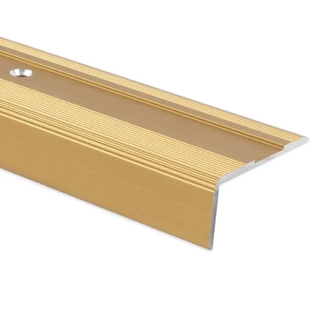 KARAT Selbstklebendes Stufenkantenprofil Glory Form L - Treppenkantenprofil Gold 36 x 17 x 1340 mm
