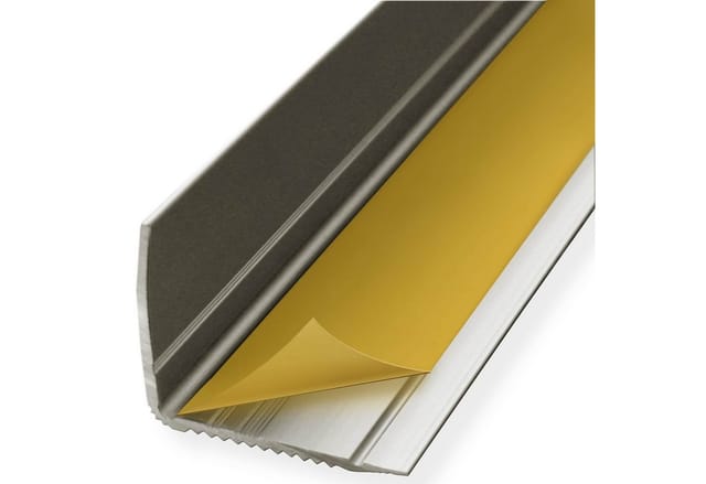 KARAT Selbstklebendes Stufenkantenprofil Integral Form L - Treppenkantenprofil Gold 30 x 35 x 900 mm