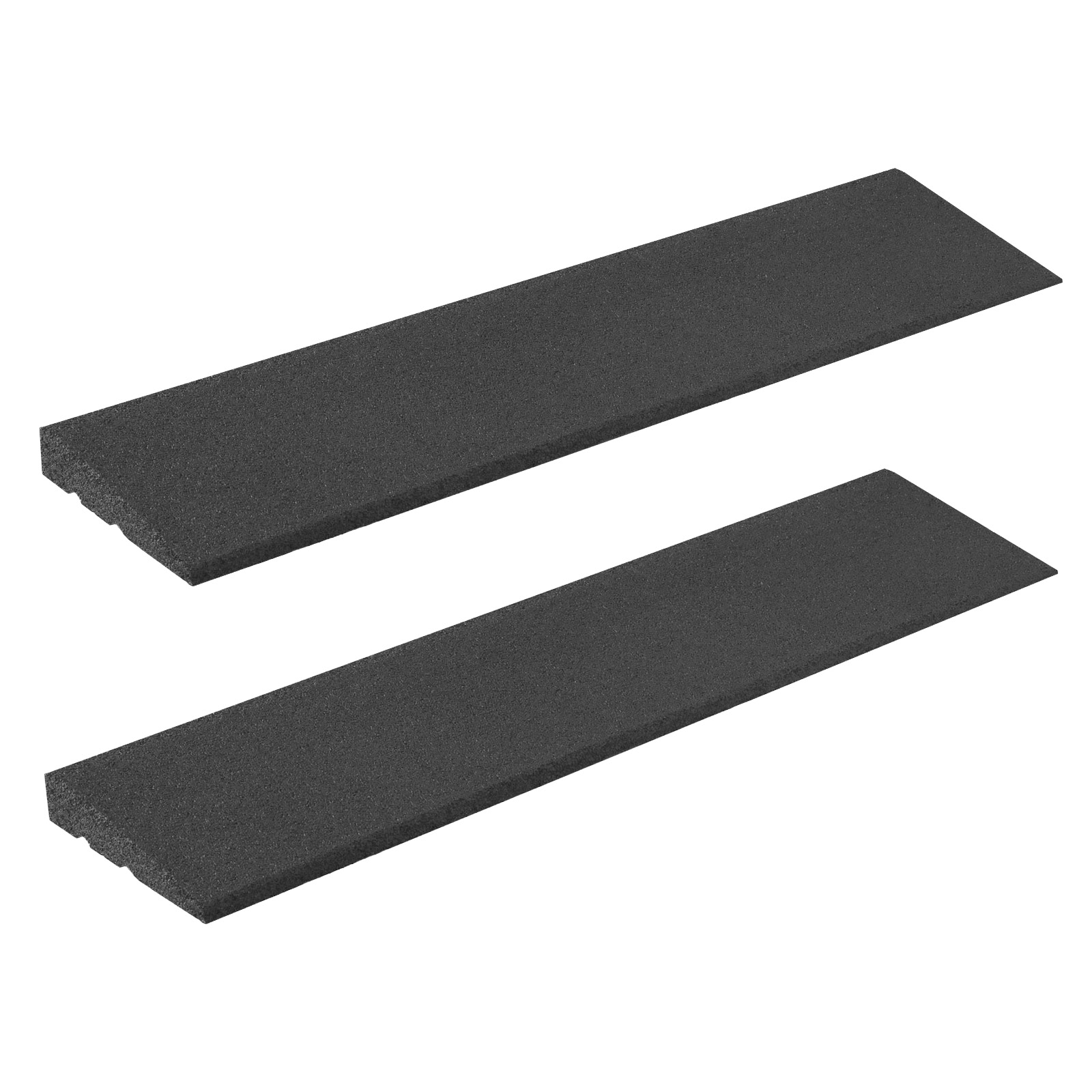 2x Bordsteinrampe Gummi Höhe 45 Mm Länge 1000 Mm Rollstuhlrampe Schwellenrampe Auffahrrampe