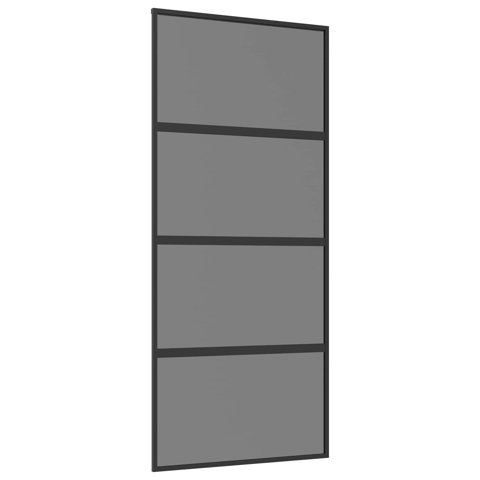 Schiebetür 90 X 205 Cm Sicherheitsglas Und Aluminium Vidaxl