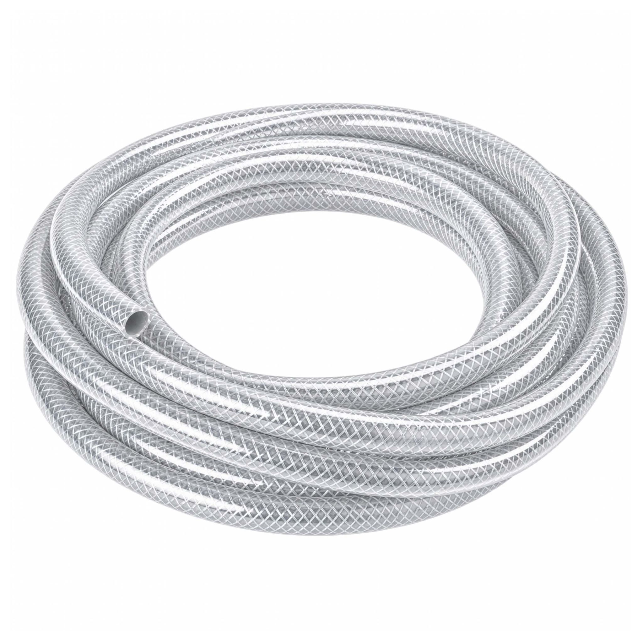 Wiltec Pvc Gewebeschlauch Mit Innen-ø 9 Mm, Wandstärke 3 Mm Und Länge 10 M, Lebensmittelschlauch Bis Max. 22 Bar