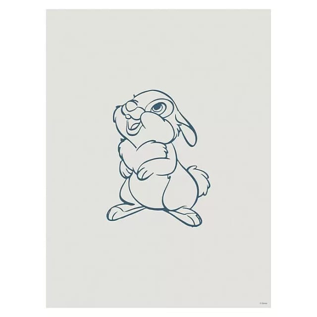 Disney Poster Klopfer Grau und Blau 40 cm x 50 cm 612832
