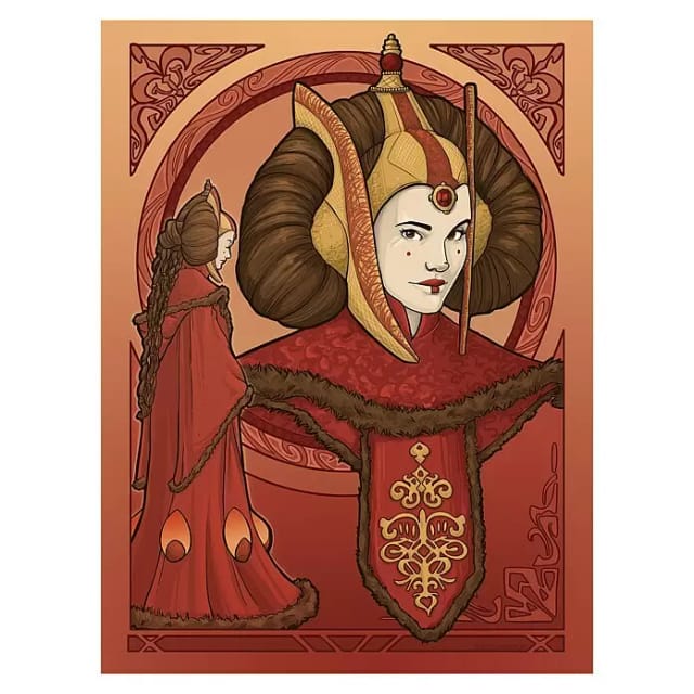 Disney Poster Star Wars Padmé Amidala Rot 30 cm x 40 cm 612864
