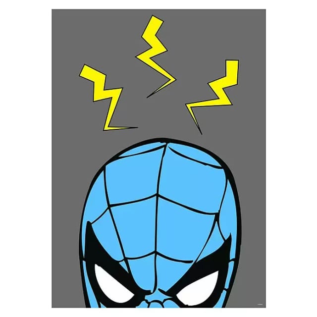 Komar Poster Spider-Man Blau und Grau 30 cm x 40 cm 612846