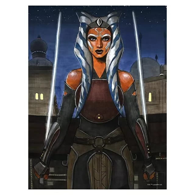Disney Poster Star Wars Ahsoka Braun und Blau 30 cm x 40 cm 612861
