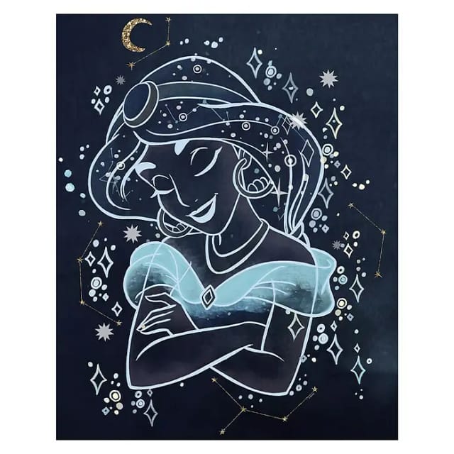 Disney Poster Jasmin Alladin Dunkelblau 30 x 40 cm 611710