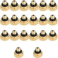 Packung Mit 20 Messing-sprühdüsen, 0,4 Mm – Wassersparend (80–145 Ml/min) – Wartungsarm – Für Außenkühlsysteme