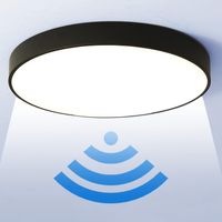 Led-deckenleuchte Mit Bewegungsmelder, 24 W, 5000 K, Runde Led-deckenleuchte Mit Radar-bewegungsmelder Für Den Innen- Und Außenbereich, Treppenhaus, Badezimmer, Garage, Flur, 30 Cm