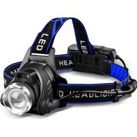 Fliti – Wiederaufladbare Led-stirnlampe Mit 800 Lumen, 3 Leuchtmodi, Wasserdicht (ipx4), Aluminium, Zum Angeln Und Wandern