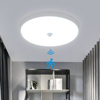 Fliti Led-deckenleuchte Mit Bewegungsmelder, 36 W, Ip44, 2700 Lm, 6500 K, Automatisch, Für Flur, Garage, Badezimmer
