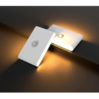 Fliti - Set Mit 2 Wiederaufladbaren Magnetischen Led-nachtlichtern Mit Usb-anschluss Für Treppen Und Flure