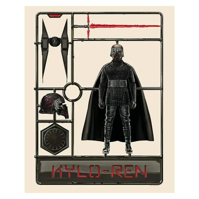 Disney Poster Star Wars Kylo Beige und Schwarz 40 x 50 cm 611688