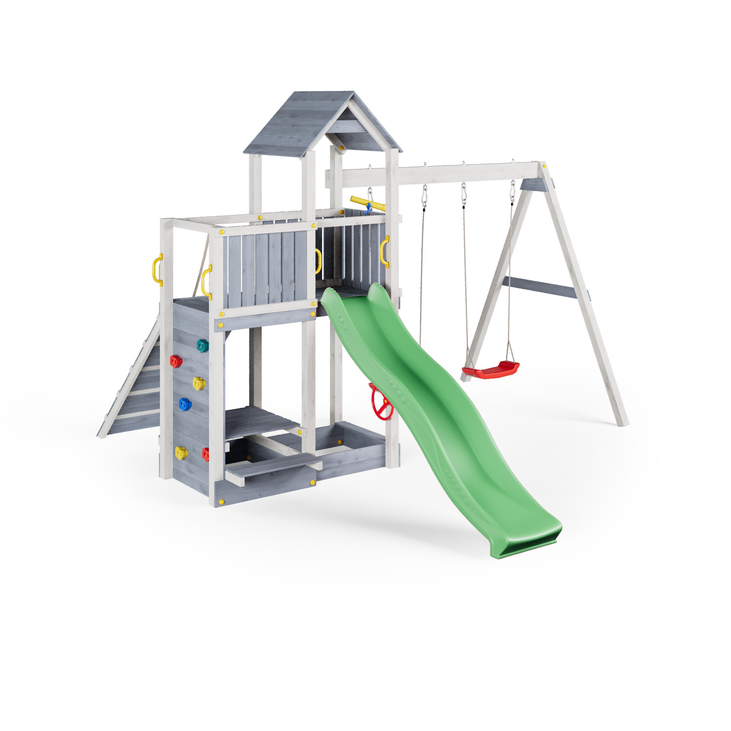 Fungoo Spielturm "floppi", Grau