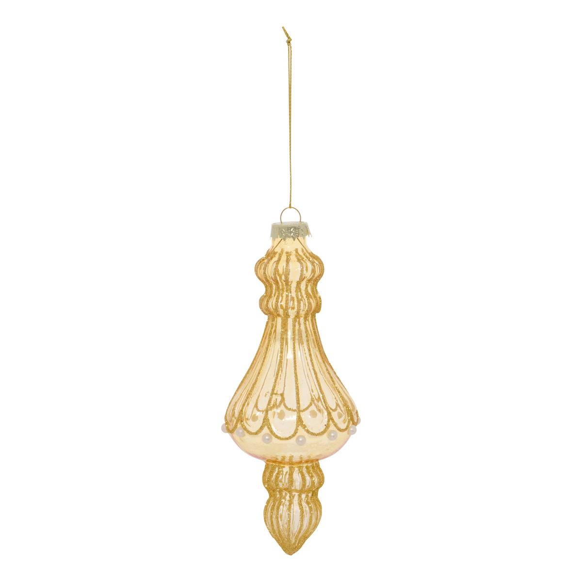 Sdn Glas Kronleuchter Bernsteinfarben 15cm - Feeric Lights & Christmas