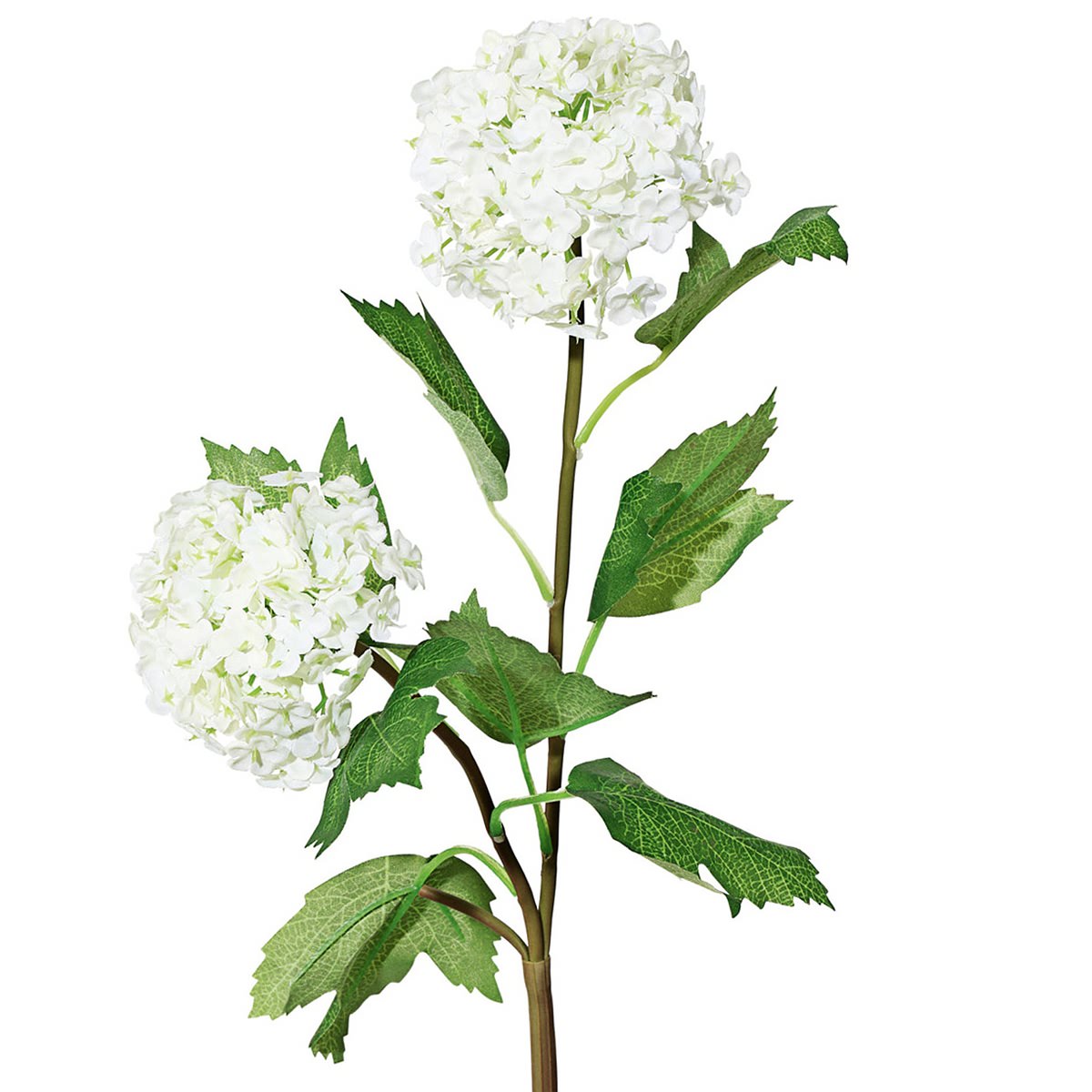 Gasper Schneeball-zweig Weiße Blüten Ø 7/9 Cm 49 Cm - Kunstblumen