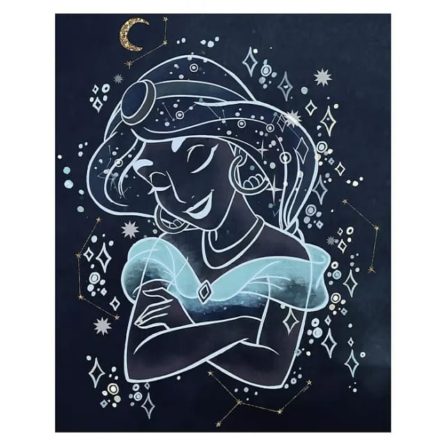 Disney Poster Jasmin Alladin Dunkelblau 50 x 70 cm 611712