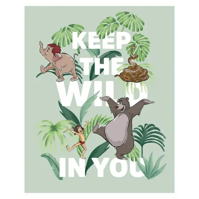 Disney Poster Dschungelbuch Grün 30 x 40 cm 611653