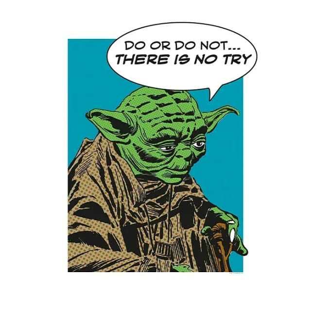 Disney Poster Star Wars Yoda Multicolor 40 x 50 cm 611680