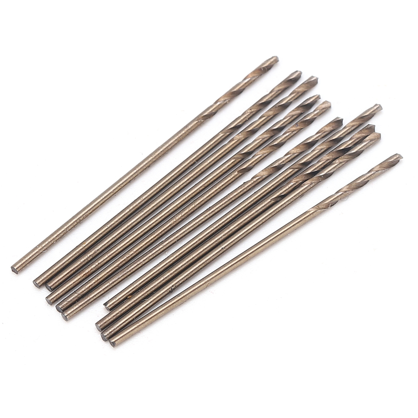 10-teiliges Set Spiralbohrer Mit Geradem Schaft Aus Hss (hochleistungs-schnellstahl) Für Tischbohrmaschinen, 1,0 Mm