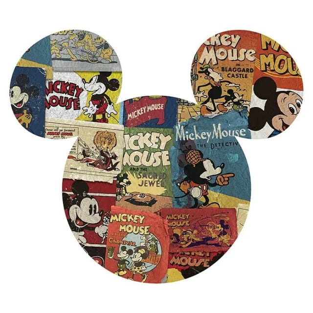 Disney Wandtattoo Mickey Mouse Multicolor 127 x 127 cm 612714