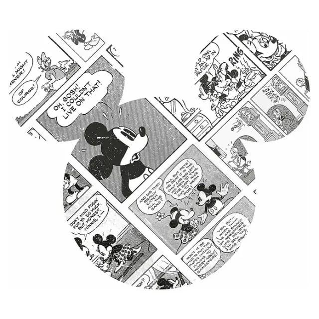 Disney Wandtattoo Mickey Mouse Schwarz-Weiß 127 x 127 cm 612711