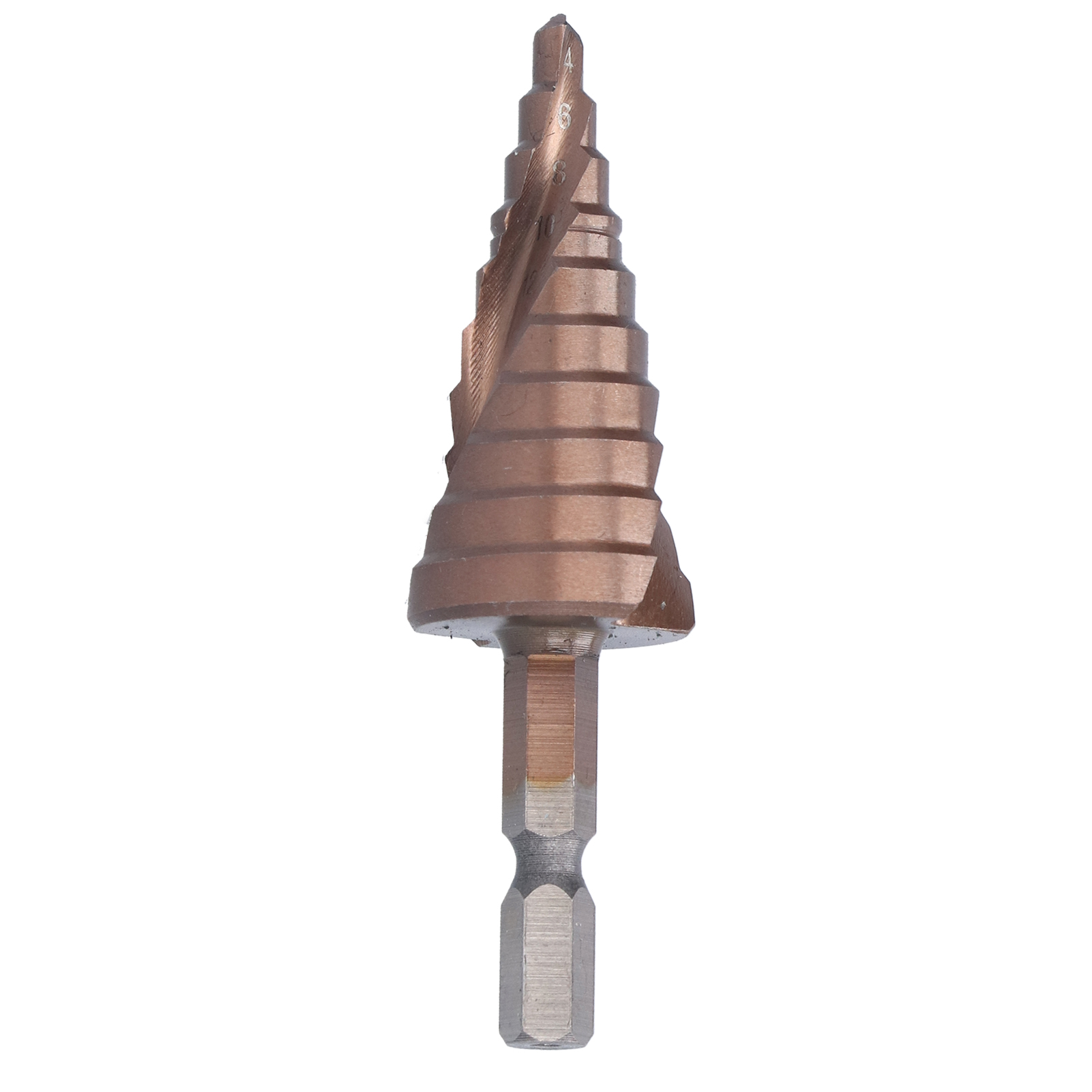 Stufenbohrer Mit Spiralnut, 4–22 Mm, Hss-bohrkopf Für Eisen Und Holz