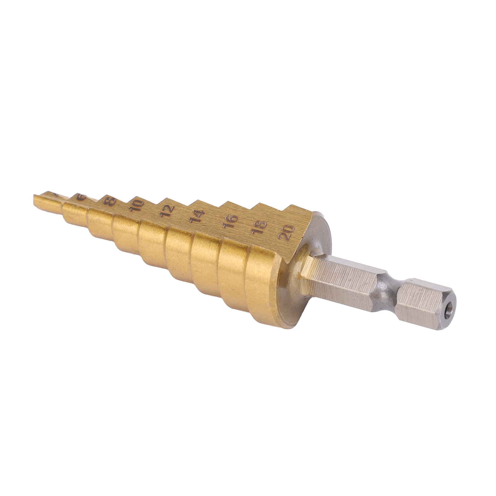 Stufenbohrer Hss, Mehrfachbohrung, Kegelreibung, Gerade Nut, Handwerkzeug 4 Mm 20 Mm