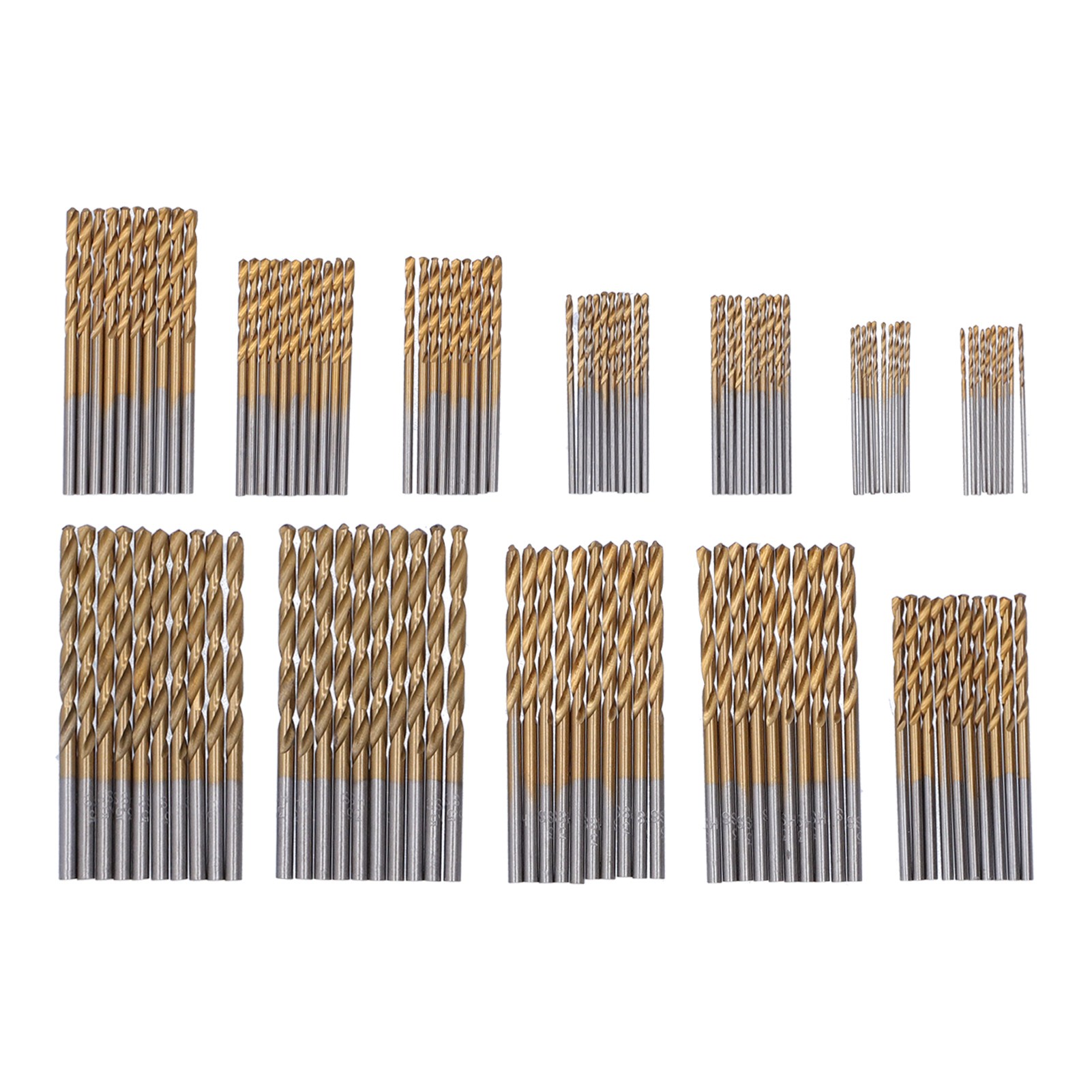 120 Stück Spiralbohrer Hss Ti-beschichtet Handbohrer Ersatzteile 1/1,5/2/2,5/3/3,5 Mm