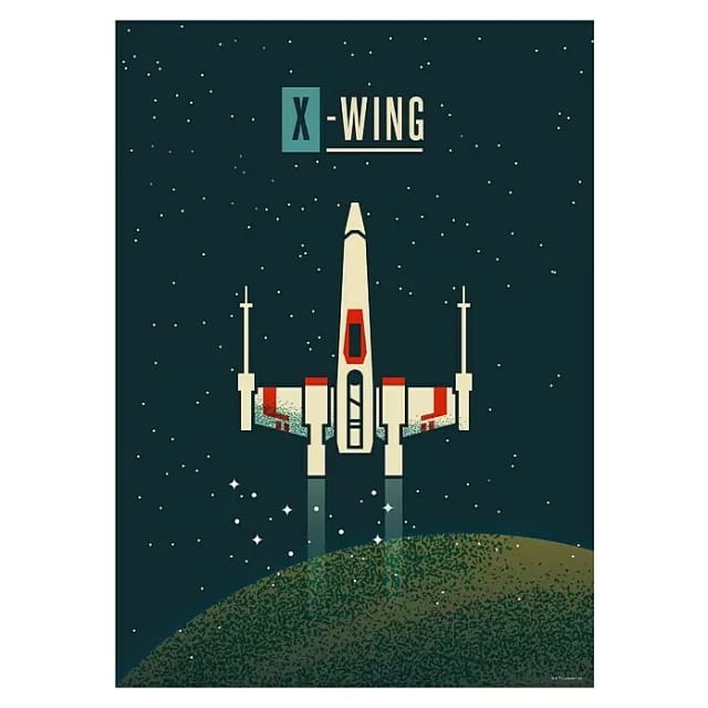 Disney Poster Star Wars X-Wing Dunkelblau 50 cm x 70 cm 612860