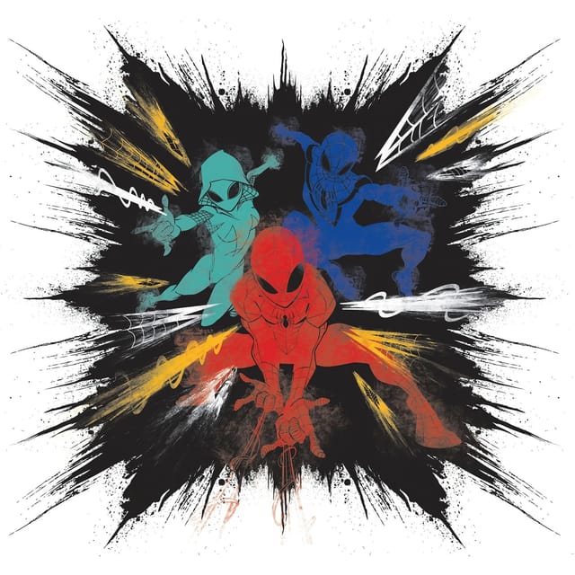 Sanders & Sanders Fototapete Spider-Man Multicolor 300 x 280 cm 612102