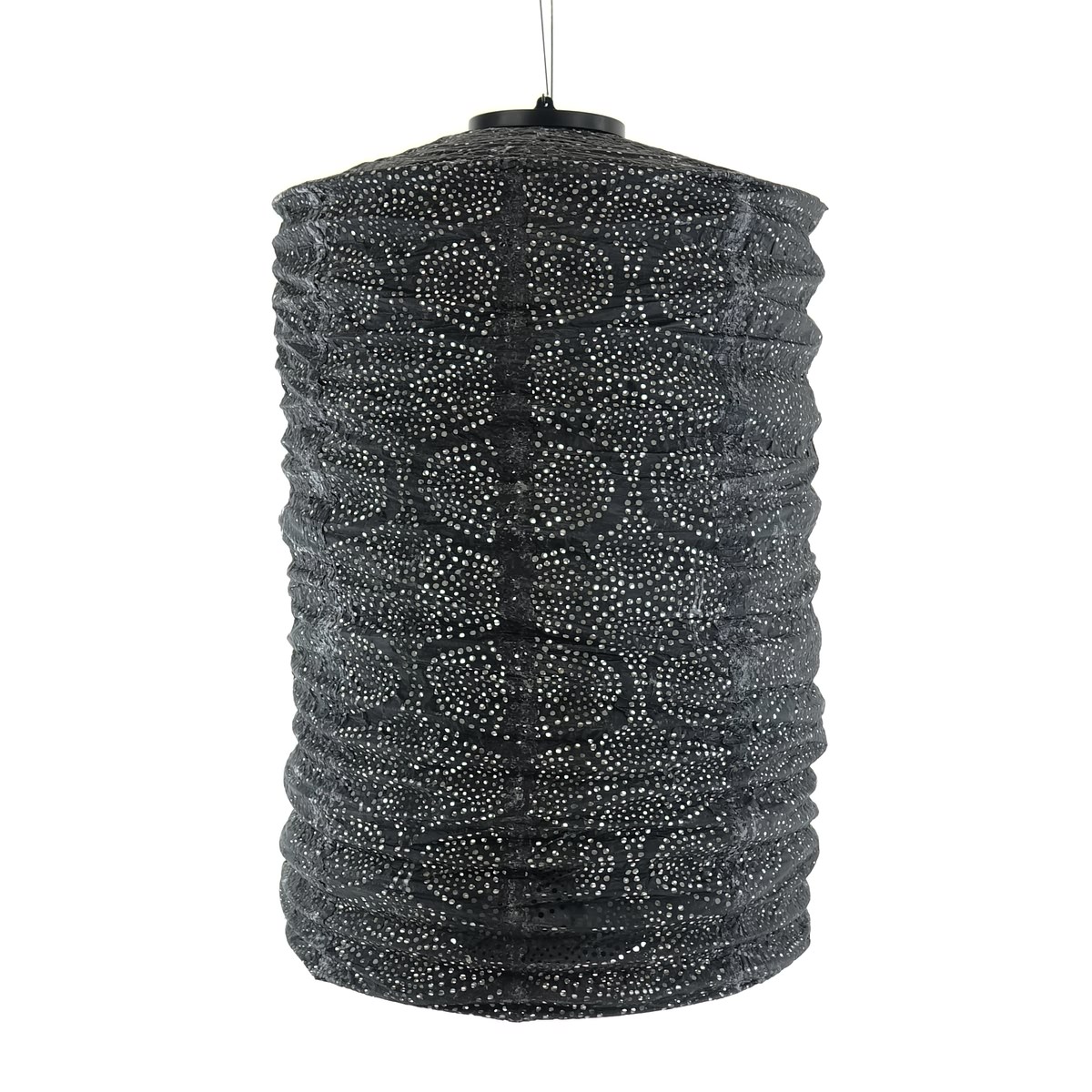 Lumiz Lampion Solarlampe Cylinder 28 Tigres Black Schwarz Ø 28 Cm - Tyvek®