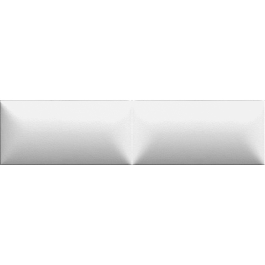 Matte Weiße Relief-wandfliese Für Den Innenbereich 5x20 Cm – Glenbrook Padded Polar