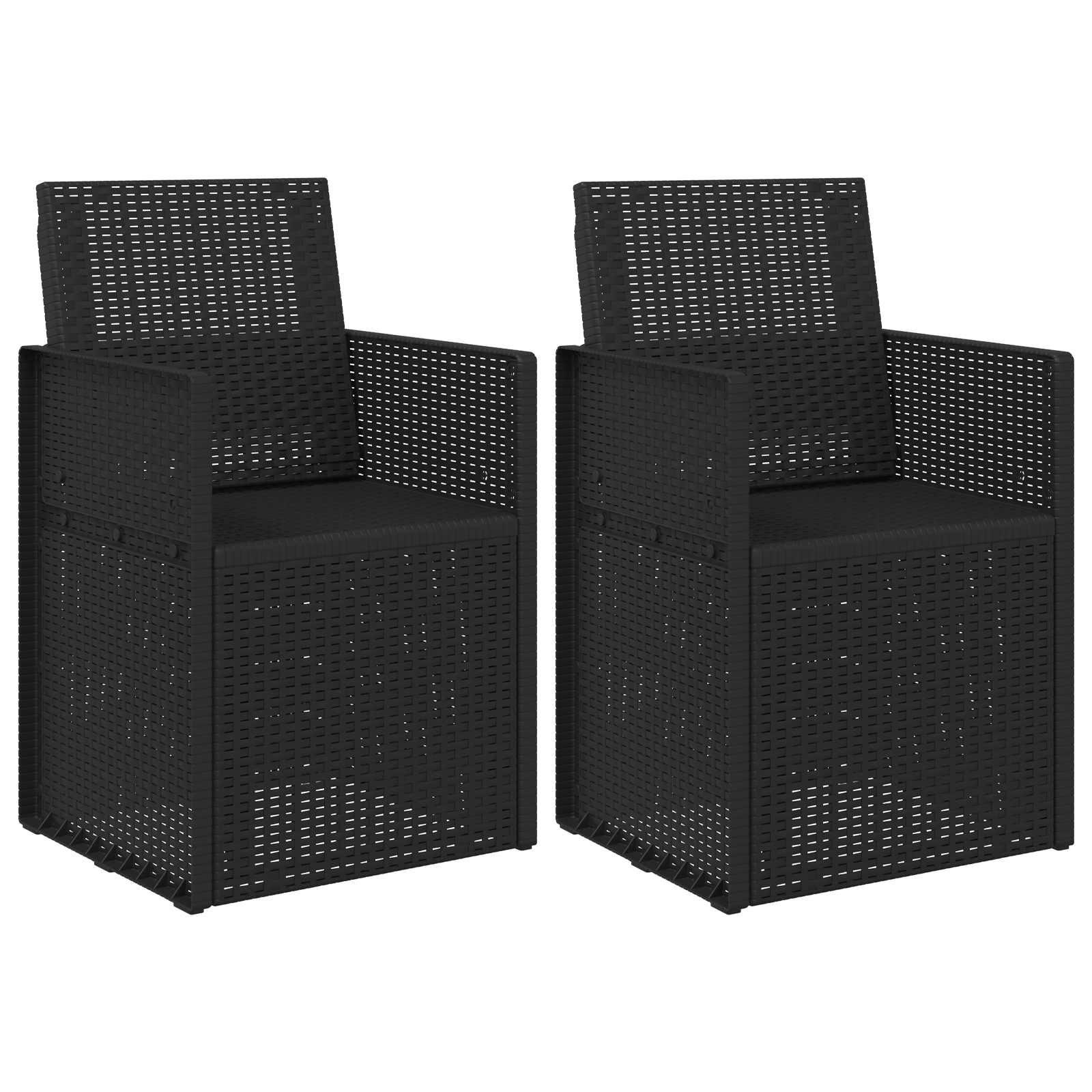 Maison Exclusive - Garten Essstühle 2-teilig Anthrazit 53 X 47 X