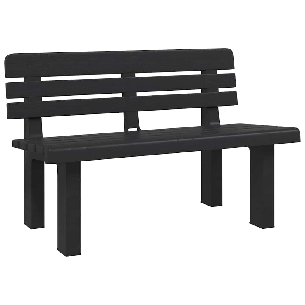 Maison Exclusive - Gartenbank Anthrazit 110x52x71 Cm Polypropylen