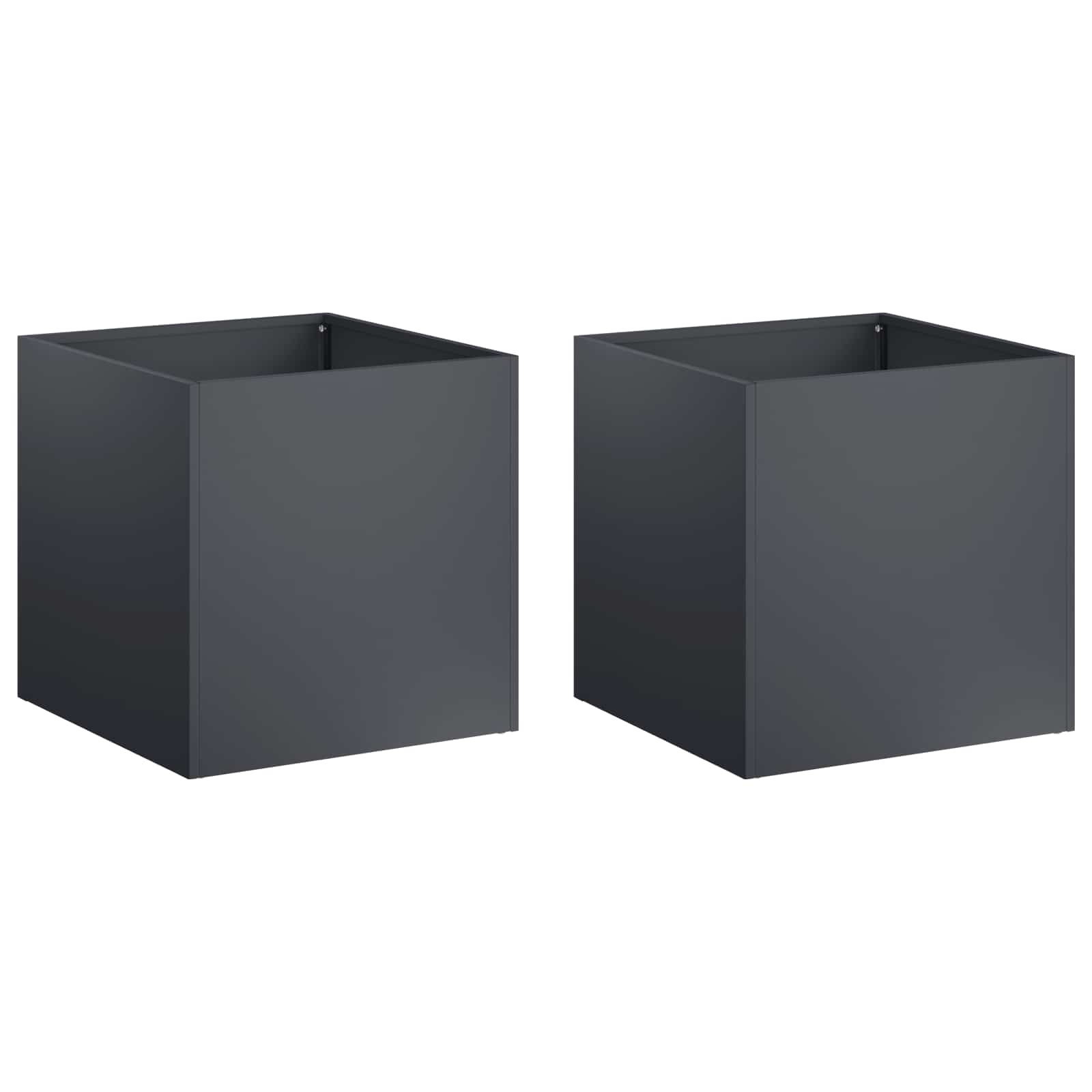 Maison Exclusive - Garten-pflanzgefäß 2 Stk. Anthrazit 35 X 35 X